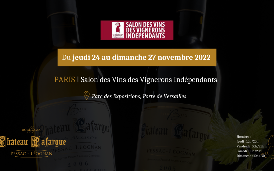 Salon des Vignerons Indépendants de Paris 2022
